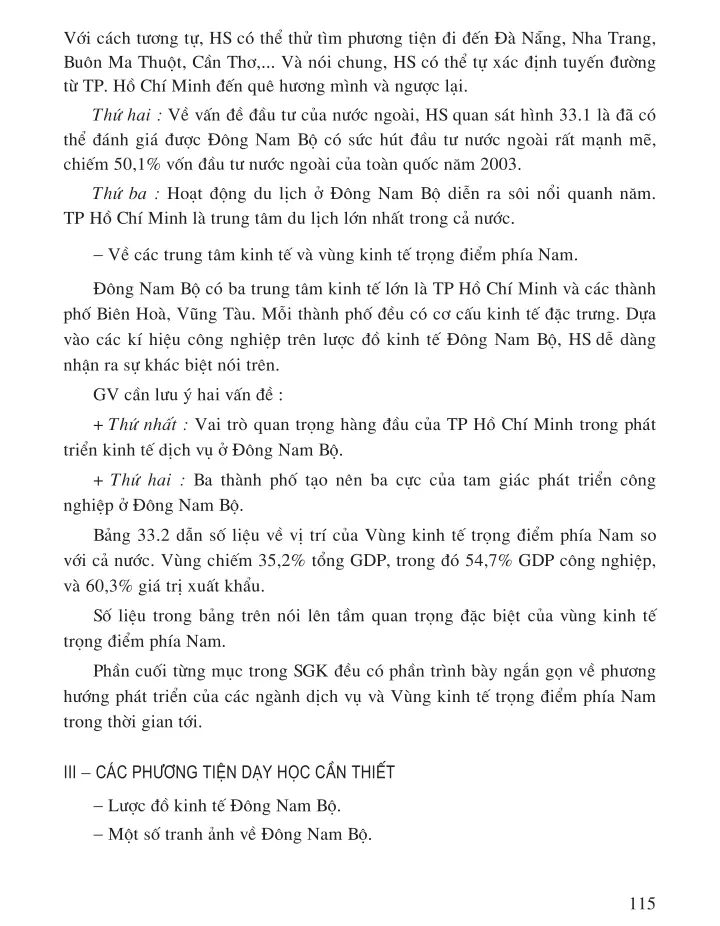 Bài 33: Vùng Đông Nam Bộ (tiếp theo)